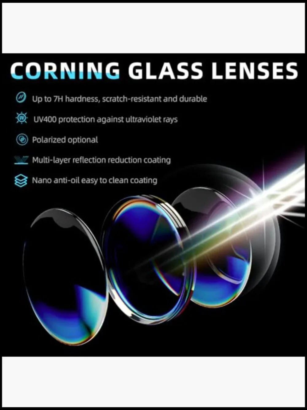 Polarized Sunglasses with Glass Lenses UV Protection Driving